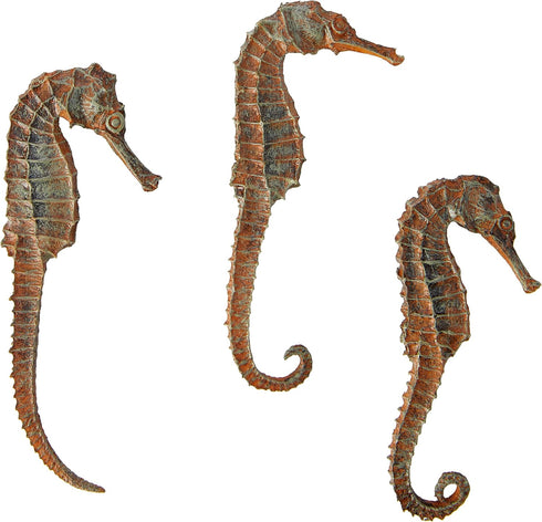 biOrb Seahorse Set of 3, Durable Beige Seahorse Replicas, Aquarium Decorations