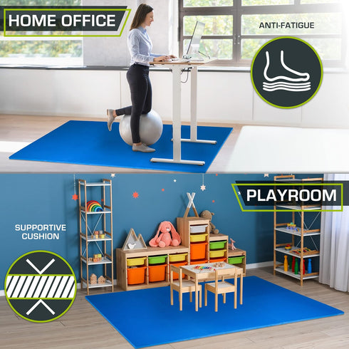 ProsourceFit Extra Thick Puzzle Exercise Mat, EVA Foam Interlocking Tiles for Home and Gym Flooring