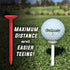 GoSports 3.25” Widemouth Plastic Golf Tees, 60 Tee Player’s Pack for Max Distance and Easier Teeing