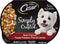 CESAR SIMPLY CRAFTED Adult Wet Dog Food Meal Topper, Beef, Chicken, Purple Potatoes, Peas & Carrots, 1.3 oz, Pack of 10