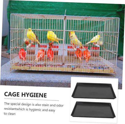 2pcs Dog Crate Holder, Bunny Cage Bottom Tray, Pet Toilet Pan for Parakeet, Dog Crate Tray for Birds