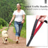 VIVAGLORY Dog Leash - Heavy Duty 4FT Nylon Lead with Aluminum Clasp & 2 Padded Handles, Black