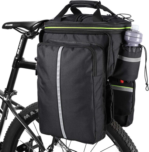 West Biking Waterproof Bike Rear Pannier Bag, 35L Large Capacity Multi-Function Bicycle Rack Carrier Bag