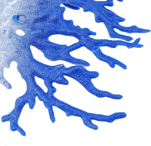 Semetall Artificial Coral Ornament Resin Aquarium Plants Coral Fish Tank Decorations Blue White Coral Decor by Semetall