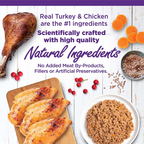 Wellness Complete Health Chicken & Turkey Pate Favorites Variety Pack, 5.5 Oz Can (Pack of 12)