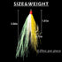 Shaddock Fishing 5 Bucktail Teasers with Hook Saltwater, Fishing Teaser Lures Flounder Rig Fishing Jig Hooks Colors