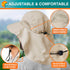 SUN CUBE Wide Brim Sun Hat with Neck Flap, UPF50+ Fishing Safari Hat for Men Women, Beach Protection