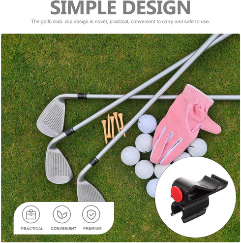 Kisangel Putter Clip on Holder, Club Holder for Golf Bag, Putter Clamp Golf Accessories