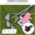Kisangel Putter Clip on Holder, Club Holder for Golf Bag, Putter Clamp Golf Accessories
