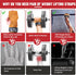 Weight Lifting Wrist Strap - Double Layer Leather Adjustable Neoprene Padded Gym Workout Lifting Hooks