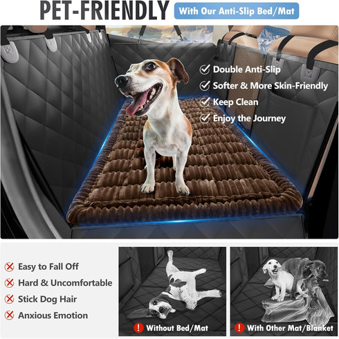 (51X 23.5) Backseat Dog Bed Non-Slip, Dog Bed for Car Back Seat Soft and Comfortable, Back Seat Pet Bed Mat for Travel