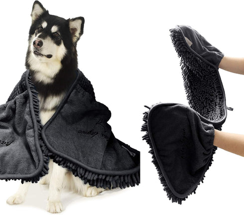 Patas Lague Absorbent Dog Towel for Drying Dogs Large, 35''x15'' Extra Large