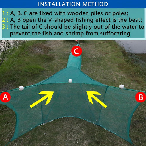 CINGHI LUSSO Crab Trap Shrimp Trap Shrimp Net Fish Trap Lobster Trap Minnow Trap Collapsible Portable Net Crab Net