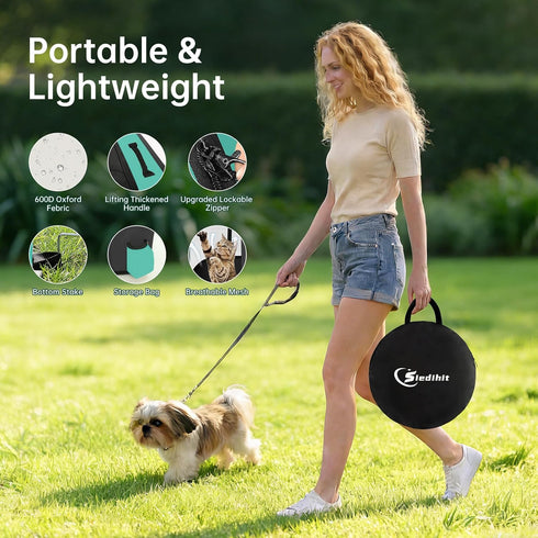 Dog Playpen,Cat Pet Puppy Pen,Portable Playpens for Dogs Indoor Outdoor Travel Camping Use,Foldable Dog Kennel Tent