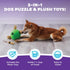 2 Outward Hound by Nina Ottosson Dog Snuffle N' Treat Ball Puzzle, Level Intermediate, Green, Large