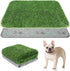 KOOLTAIL Dog Grass Pad with Washable Pee Pads for Puppy Potty Tray,20"*25"