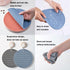 Cat Food Dishes, Stainless Steel Shallow Dish, Whisker Relief Wide Plate Pet Dishes with Non-Slip Placemat (4 PCS)