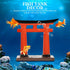 Toddmomy Japanese Torii Gate Statue, 2Pcs Japanese Mini Tori Gate Miniature Aquarium Torii Ornament Fish Tank Bonsai Landscape Decoration Zen Garden Accessories by Toddmomy