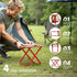 12-Inch (1.3Lbs), 180LB Folding Stool Camping Stool, Portable Folding Stool with Carrying Bag, Portable Chair Outdoor