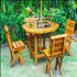 Parrots Playground Bird Play Stand Natural Wood Parrot Perch Gym Playpen Parakeet Nest with Feeder Cups Ladders