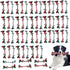 60 Pcs Multi Color Knot Rope Dog Chew Toys | Puppy Tug of War Toy for Small and Medium Dogs