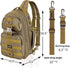PLUSINNO Water-Resistant Fishing Backpack Tackle Bag with Rod Holder, Ideal Fishing Gifts for Men