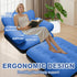 Camping-1pc SeaSlep Blow Up Pull Out Couch with Headboard,Inflatable Couch with Flocked Surface,Folding Inflatable