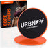 Gliding Discs Core Sliders - Dual Sided Exercise Disc for Smooth Sliding on Carpet and Hardwood Floors (orange)