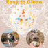Indestructible Dog Balls, 2pcs Durable High Elasticity Interactive Toy for Training Catch and Fetch, 3in for All Dogs