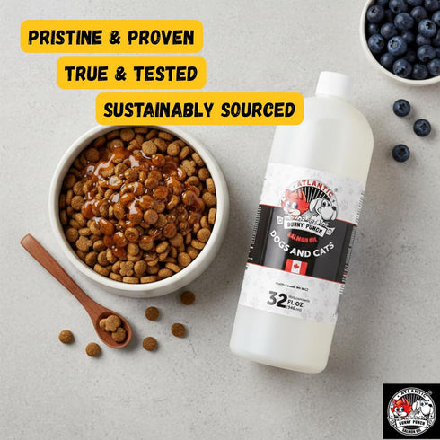 BUNNY PUNCH SINCE 1990 32 oz Bunny Punch Pure Atlantic Salmon Oil for Dogs & Cats - Liquid Food Topper
