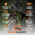 QuikCamo Realtree & Mossy Oak 3D Leafy Camo Face Mask Bucket Hat for Men, Fully Adjustable OSFM for Hunting