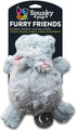 Spunky Pup Hippo with Ball Squeaker Dog Toy, Cuddle Crinkle Crunching Sound, Nylon Reinforced Plush Toy