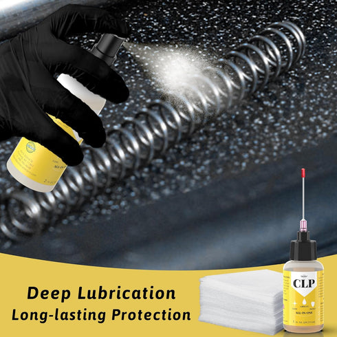 Qucship 2 oz 1 oz Gun Oil & Needle Oiler Gun Lubricant, Multi-Purpose Gun Cleaning Kit Protector, Clp Gun Cleaner