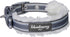 Blueberry Pet Soft & Comfy Multi-colored Stripe Fleece Padded Adjustable Dog Collar, Grey, Neck 9-12.5"