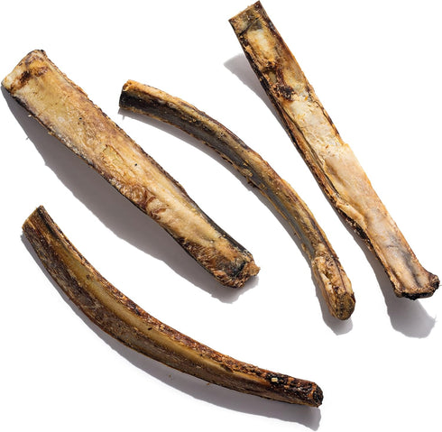 Jack&Pup Rib Bones for Dogs | All Natural Large Dog Bones| Single Ingredient Dog Chew Bones for Medium Dogs (12 inch (3 Pack))
