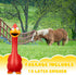 Hungdao 1 Pcs Horse Toys, Latex Squeaky Chicken Squeak Balls, Turkey Balls for Horses, Noise Maker Squeaker (Red)