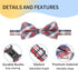 Segarty Dog Bow Tie, 6 PCS Holiday Collar Bulk for Pet Festival Party, Cute Plaid Patterned Neck Wear