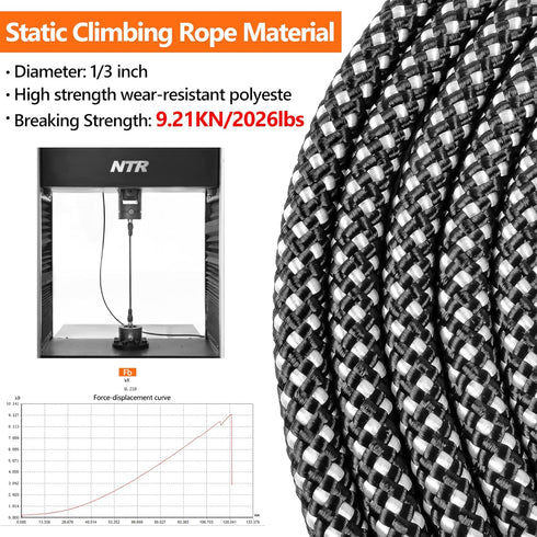 NTR 30FT Puppy Leash - Nylon Rope Long Dog Leash with Swivel Lockable Hook, Padded Handle for All Dogs