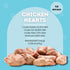 1LB hotspot pets Freeze Dried Chicken Hearts for Cats & Dogs - BIG BAG- Made in USA -Single Ingredient All Natural