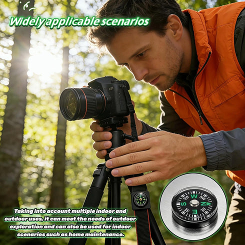 25-Pack 20mm Mini Liquid Filled Compass - Pocket Sized Directional Compass for Hiking, Camping, Survival, Outdoor