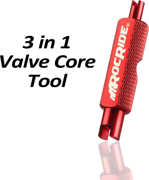 Tubeless Presta Valve Stem Kit for Bikes, Includes Presta Valve Stems, Cores, and Removal Tool