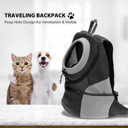 Dog Backpack Carrier - Pet Travel Carriers for Small Dogs and Cats, Convenient Pet Travel Backpack