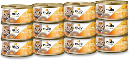 Nulo Freestyle Cat & Kitten Wet Pate Canned Cat Food, Premium All Natural Grain-Free with 5 High Animal-Based Proteins