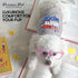 Parisian Pet Dog T-Shirt - Embroidered Red White and Woof 100% Cotton, Breathable Grey Sleeveless Pet Vest for Large