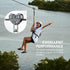 LIXADA Zipline Pulley 30KN Trolley Rescue for 1/4 5/16 3/8 1/2 Cable, Holds Up to 6700lbs