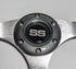 Huskey 12.5 Inch Racing Style Golf Cart Steering Wheel, Carbon Fiber, Compatible with Club Car/EZGO/Yamaha, Classic SS