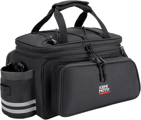 KEMIMOTO 20L Capacity Bike Rear Rack Bag, Water Resistant Bicycle Pannier with Rain Cover