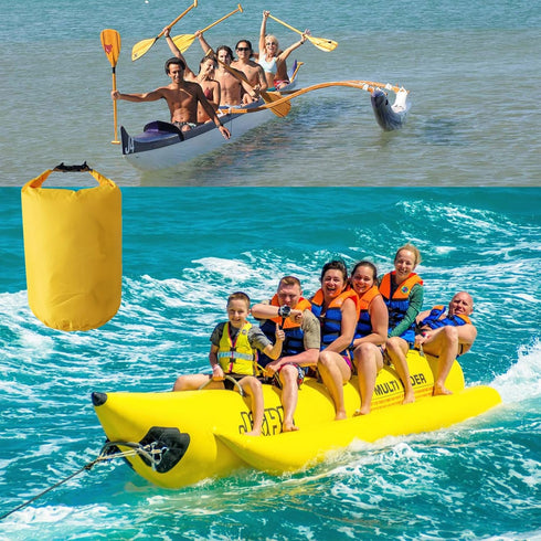Waterproof Dry Bags, Ultralight Roll Top Sack for Kayaking, Beach, Rafting, Boating, Hiking, Camping, Swimming (Yellow,