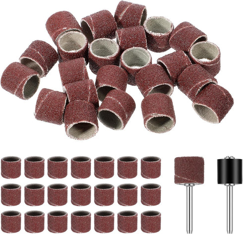 Styquenzer 42 Pcs Pet Nail Grinder Replacement Kit with Grit Sanding Bands, Pet