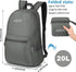 G4Free 20L Lightweight Packable Backpack, Travel Hiking Daypack Foldable for Men Women